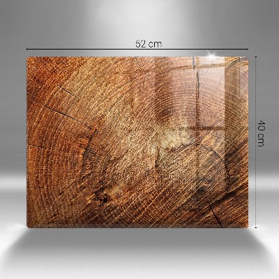 Grave candle coaster decorative Wood tree rings