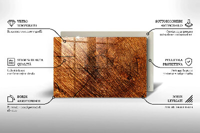 Glass candle plate decorative Wood structure