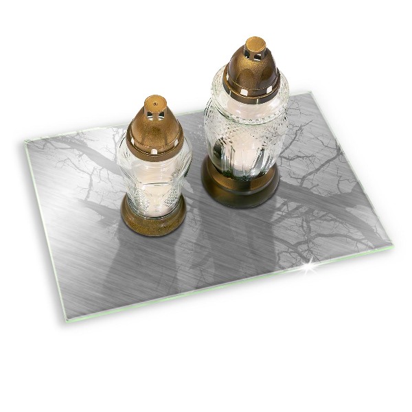 Grave candle coaster decorative Metal background texture