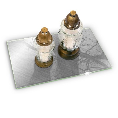 Grave candle coaster decorative Metal background texture