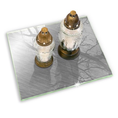 Grave candle coaster decorative Metal background texture