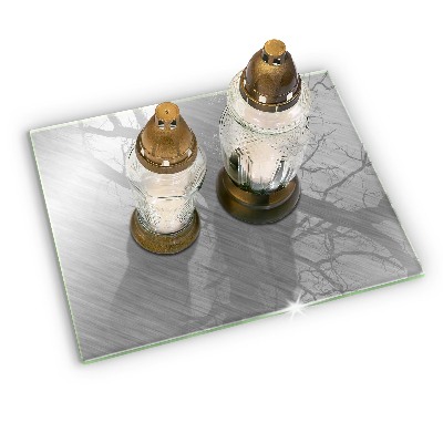 Grave candle coaster decorative Metal background texture