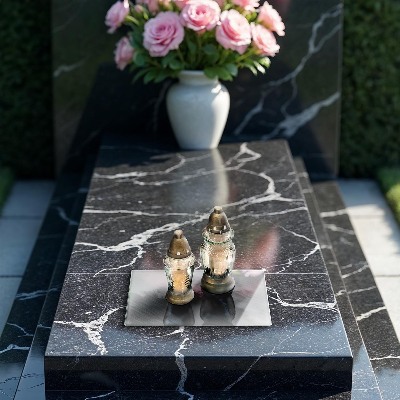 Grave candle coaster decorative Metal background texture