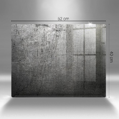 Glass candle plate decorative Metal texture