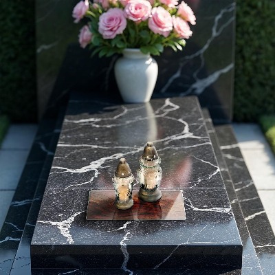 Grave candle coaster decorative Wood plank texture