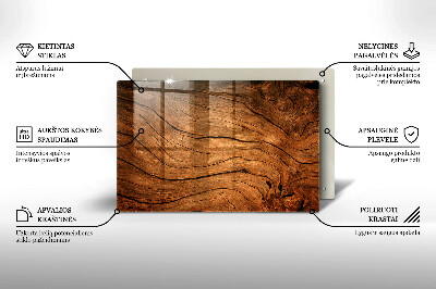 Grave candle coaster decorative Wood plank texture