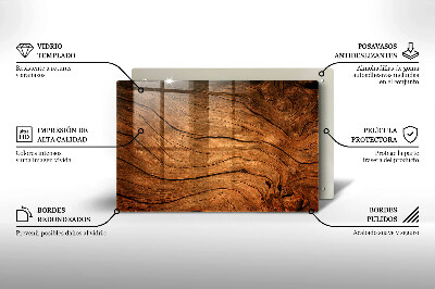 Grave candle coaster decorative Wood plank texture