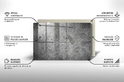 Glass candle plate decorative Concrete stone texture