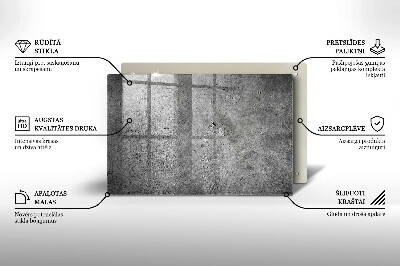 Glass candle plate decorative Concrete stone texture