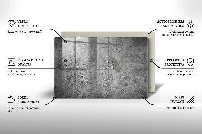 Glass candle plate decorative Concrete stone texture