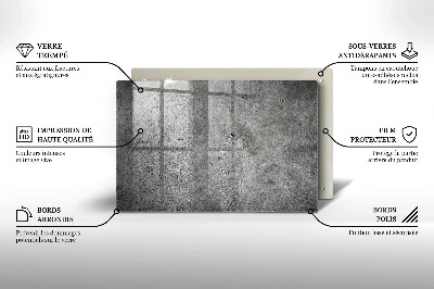 Glass candle plate decorative Concrete stone texture