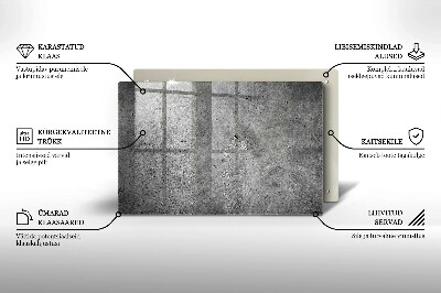 Glass candle plate decorative Concrete stone texture