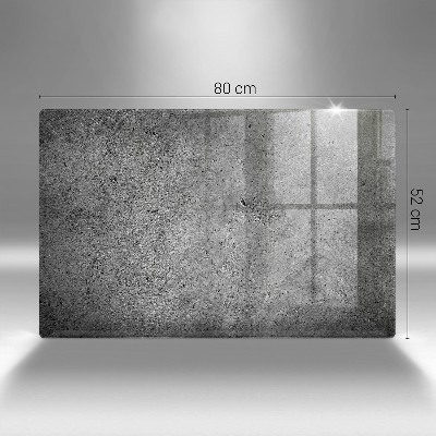 Glass candle plate decorative Concrete stone texture