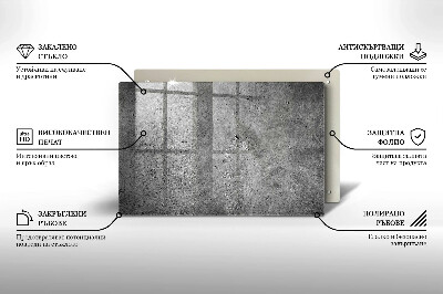 Glass candle plate decorative Concrete stone texture