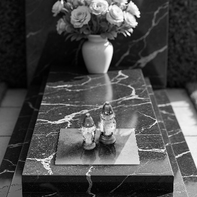 Glass candle plate decorative Concrete stone texture