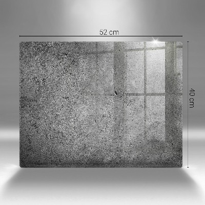 Glass candle plate decorative Concrete stone texture