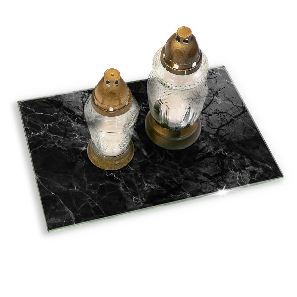 Grave candle coaster decorative Elegant marble