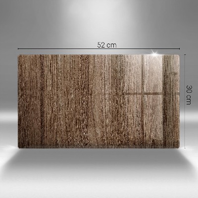 Glass candle plate decorative Wood texture