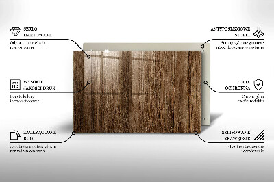 Glass candle plate decorative Wood texture