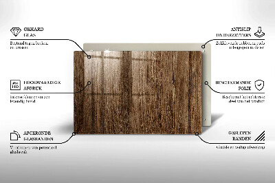 Glass candle plate decorative Wood texture