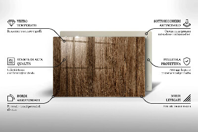 Glass candle plate decorative Wood texture