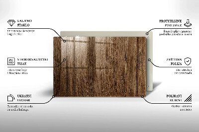 Glass candle plate decorative Wood texture