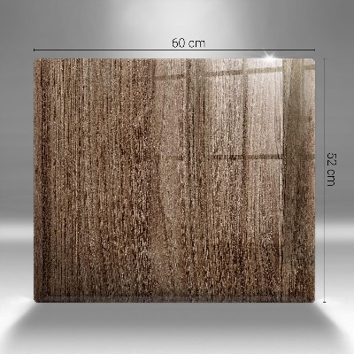 Glass candle plate decorative Wood texture