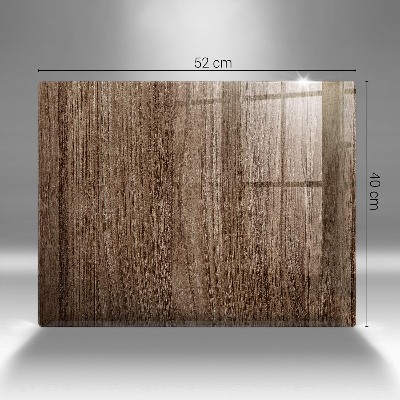 Glass candle plate decorative Wood texture
