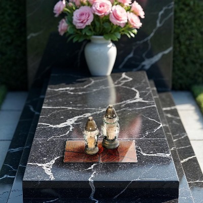 Grave candle coaster decorative Wood trunk structure