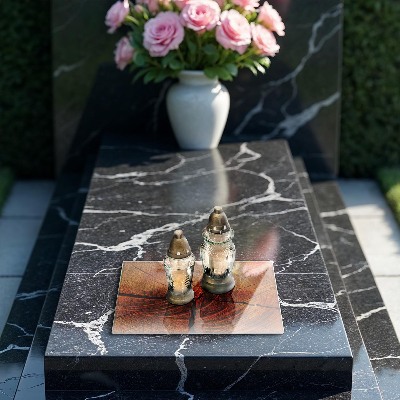 Grave candle coaster decorative Wood trunk structure