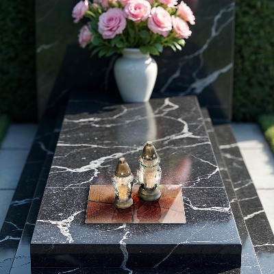 Grave candle coaster decorative Wood trunk structure