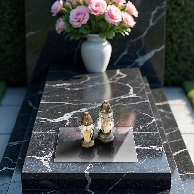 Grave candle coaster decorative Stone texture