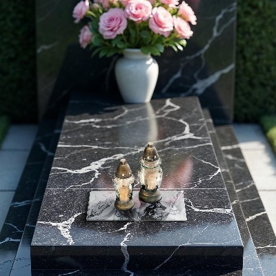 Grave candle coaster decorative Ink abstraction