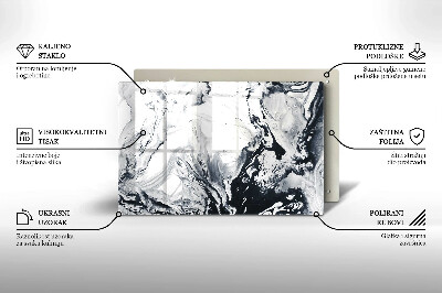 Grave candle coaster decorative Ink abstraction