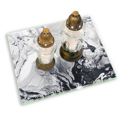 Grave candle coaster decorative Ink abstraction