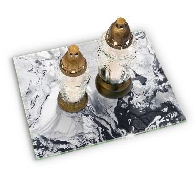 Grave candle coaster decorative Ink abstraction