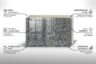 Glass candle plate decorative Stone texture