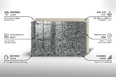 Glass candle plate decorative Stone texture