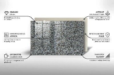 Glass candle plate decorative Stone texture