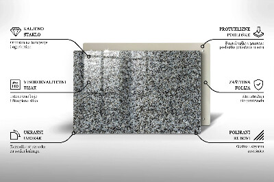 Glass candle plate decorative Stone texture