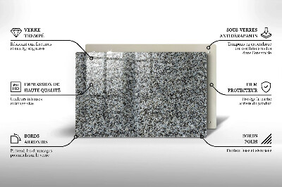 Glass candle plate decorative Stone texture