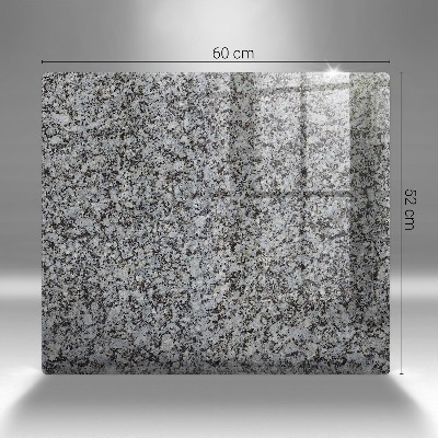 Glass candle plate decorative Stone texture