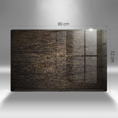 Glass candle plate decorative Bark wood texture