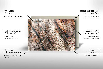 Glass candle plate decorative Wood structure