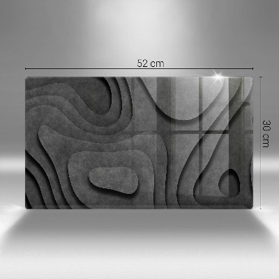 Grave candle coaster decorative 3D stone shapes