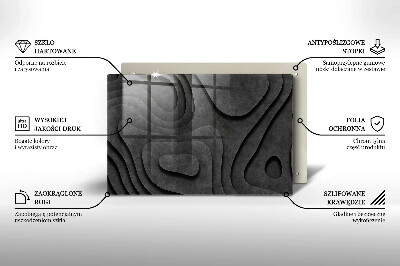Grave candle coaster decorative 3D stone shapes