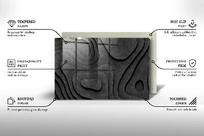 Grave candle coaster decorative 3D stone shapes