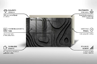 Grave candle coaster decorative 3D stone shapes