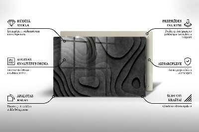 Grave candle coaster decorative 3D stone shapes