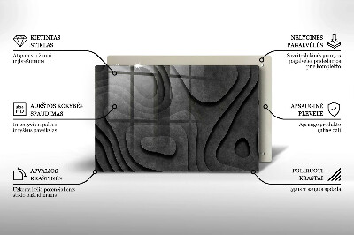 Grave candle coaster decorative 3D stone shapes